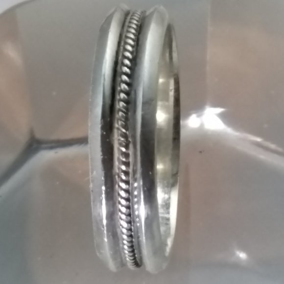 925 Sterling Silver 5mm Wedding Band Ring Vintage Sterling Silver 5mm Wedding Band